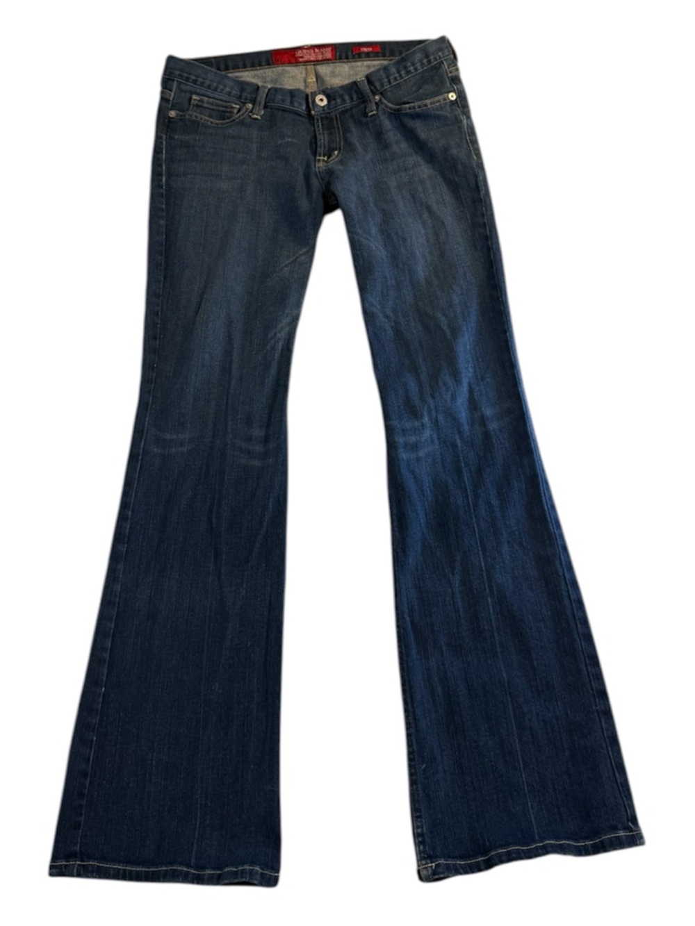 Guess Premium Daredevil Flare Jeans Low Rise Dark Wash Size 31